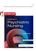 KELTNERS PSYCHIATRIC NURSING TEST BANK VERIFIED CHAPTERS QUESTION SET AND ANSWERS