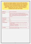 STR 293 EXAM 2025 &lpar;SCIENCE OF TEACHING READING&NewLine;STR 293&rpar; TEACHER CERTIFICATION EXAM TEST BANK&NewLine;WITH 170 ACTUAL EXAM QUESTIONS AND CORRECT&NewLine;ANSWERS&sol; TEXES STR 293 EXAM 2025&sol;2026 &lpar;BRAND&NewLine;NEW&excl;&excl;&rpar; - 200 Questions and Answers Already Graded A&plus;&NewLine;Premium Exam Tes