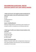DECA MARKETING CLUSTER EXAM - PRACTICE QUESTIONS COMPLETE WITH 100&percnt; VERIFIED ANSWERS