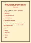 AIPMM CPM Product Management Certification &NewLine;Exam&vert;&vert;Verified 2026&sol;2027 Edition - 250 Verified &NewLine;Questions 