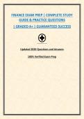 FINANCE EXAM PREP &vert; COMPLETE STUDY GUIDE & PRACTICE QUESTIONS