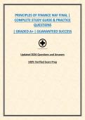 PRINCIPLES OF FINANCE NAF FINAL &vert; COMPLETE STUDY GUIDE & PRACTICE QUESTIONS