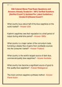 GIA Colored Stone Final Exam Questions and &NewLine;Answers Already Graded A&plus;&period; 100&percnt; Verified Solutions &NewLine;&vert;&vert;Verified Exam&excl;&excl;&excl;&vert;&vert; Updated Per Latest Guidelines &vert; &NewLine;Graded A&plus;&vert;&vert;Newest Exam&excl;&excl;&excl; 