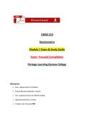 BioChem 210 Module 7 Study Guide &ndash; Practice Questions & Biochemistry Review &lpar;2026&ndash;2027&rpar;
