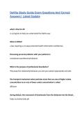DaVita Study Guide Exam Questions And Correct Answers&vert; Latest Update