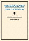 FINANCE TEST 2 CHAPTER 6 &vert; COMPLETE STUDY GUIDE & PRACTICE QUESTIONS