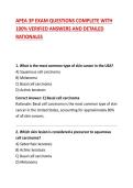 APEA 3P EXAM QUESTIONS COMPLETE WITH 100&percnt; VERIFIED ANSWERS AND DETAILED RATIONALES