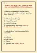 NUR 2214 Final Verified Exam - Nursing Care of the &NewLine;Older Adult 2026&sol;2027 Edition &vert; 250 Verified Questions