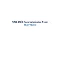 &NewLine;NSG 4800 Comprehensive Exam&NewLine;Study Guide&NewLine;