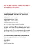 NUR 210 EXAM 1 MODULES 1-3 QUESTIONS COMPLETE WITH 100&percnt; VERIFIED ANSWERS