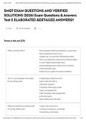 SMQT EXAM QUESTIONS AND VERIFIED SOLUTIONS &vert;2026&vert; Exam Questions & Answers Test &vert;&vert; ELABORATED &DETAILED ANSWERS&excl;&excl;&NewLine;&NewLine;