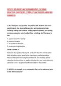 NYSTCE STUDENTS WITH DISABILITIES CST &lpar;060&rpar; PRACTICE QUESTIONS COMPLETE WITH 100&percnt; VERIFIED ANSWERS