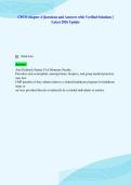 CPCO chapter 4 Questions and Answers with Verified Solutions &vert;&NewLine;Latest 2026 Update