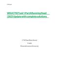 WGU C792 Task 1&colon; Part A Running Head &vert; 2026 Update with complete solutions