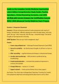 Guide to the Canadian Family Medicine Examination &NewLine;Latest Edition Comprehensive Study Guide&comma; Practice &NewLine;Questions&comma; Clinical Reasoning Scenarios&comma; and 100&percnt; &NewLine;Verified with Correct Answers for Certification Success &NewLine;2025&sol; 2026 Advanced Family Medicine Exam