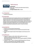 Wgu D485 - Cloud Security Syllabus D485 Learning Objectives and Resources With Complete Solution&period;&NewLine;