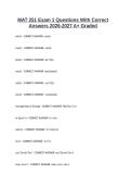 MAT 251 Exam 1 Questions With Correct Answers 2026-2027 A&plus; Graded
