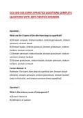 GCU BIO-201 EXAM 2 PRACTICE QUESTIONS COMPLETE QUESTIONS WITH 100&percnt; VERIFIED ANSWERS