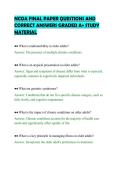 NCOA FINAL PAPER QUESTIONS AND &NewLine;CORRECT ANSWERS GRADED A&plus; STUDY &NewLine;MATERIAL 