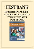 Updated&sol;Latest Professional Nursing Concepts and Challenges 9th Edition Beth Perry Black Test Bank Complete All Chapters Comprehensive Professional Nursing Resource Practice Questions Answers Rationales NCLEX Review Ethics Leadership Evidence Based Practi