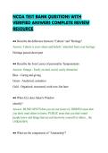 NCOA TEST BANK QUESTIONS WITH &NewLine;VERIFIED ANSWERS COMPLETE REVIEW &NewLine;RESOURCE 