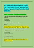 New Jersey Water Treatment Operator T1 Exam &NewLine;Prep &vert; Representative Practice Questions&comma; Water &NewLine;Treatment Operations & Certification Study Guide &NewLine;&lpar;2025&ndash;2026&rpar; 