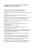 CTE 3806 EXAM -1 QUESTIONS WITH VERIFIED ANSWERS LASTEST UPDATE
