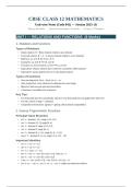 Mathematics formula sheet for cbse 12 student 