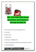MIT 103 Final Exam Practice Questions &lpar;650&plus; Questions&rpar; &vert; Medical Imaging&comma; Ultrasound Physics&comma; MRI&comma; CT&comma; Nuclear Medicine&comma; Radiography & Echocardiography