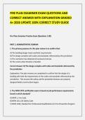 FIRE PLAN EXAMINER EXAM QUESTIONS AND CORRECT ANSWER WITH EXPLANATION 