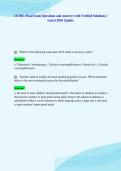 CS 302- Final Exam Questions and Answers with Verified Solutions &vert;&NewLine;Latest 2026 Update
