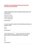 XACTIMATE LEVEL 1 CERT KNOWLEDGE PRACTICE EXAM ACTUAL EXAM QUESTIONS WITH VERIFIED ANSWERS