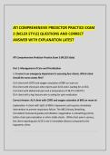 ATI COMPREHENSIVE PREDICTOR PRACTICE EXAM 2 Questions and Correct Answers&period;pdf