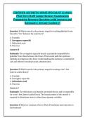CERTIFIED AESTHETIC NURSE SPECIALIST &lpar;CANS&reg;&rpar; &NewLine;PRACTICE EXAM Comprehensive Examination &NewLine;Preparation Resource Questions with Answers and &NewLine;Rationales &vert; Already Graded A&plus; 