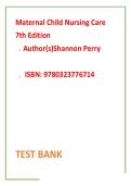 MATERNAL CHILD NURSING CARE 7TH EDITION TEST BANK CERTIFICATION EVALUATION QUESTIONS CORRECT ANSWERS&period;pdf&NewLine;&NewLine;