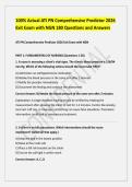 Actual ATI PN Comprehensive Predictor 2026 Exit Exam with NGN 180 Questions and Answers&period;pdf