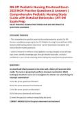 RN ATI Pediatric Nursing Proctored Exam 2023 NGN Practice Questions & Answers &vert; Comprehensive Pediatric Nursing Study Guide with Detailed Rationales &vert; ATI RN Exam Prep