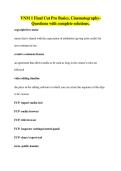 VNM 1 Final Cut Pro Basics&comma; Cinematography-&NewLine;Questions with complete solutions&period;