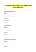 NYS Security and Fire Alarm Course Module 1 Quiz&vert;&NewLine;Latest Update 2026
