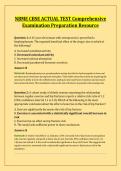 NBME CBSE ACTUAL TEST Comprehensive &NewLine;Examination Preparation Resource
