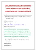 AHIP Certification Study Guide Questions and &NewLine;Correct Answers &lpar;Verified Answers&rpar; Plus &NewLine;Rationales 2026 Q&A &vert; Instant Download Pdf 