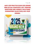 AAPC CPB Practice Exam 2025&sol;2026 &ndash; Complete 135-Question Test with Verified Answers & Rationales &vert; Certified Professional Biller &lpar;CPB&rpar; Exam Prep
