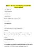 Physics 150 Final Exam Review Questions with&NewLine;Correct Answers&period;