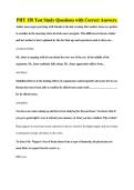 PHY 150 Test Study Questions with Correct Answers&period;