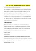 PHY 150 Study Questions with Correct Answers&period;