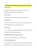 PHY 150 Exam 1 Questions with Correct Answers&period;