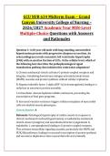 GCU NUR 634 Midterm Exam &ndash; Grand &NewLine;Canyon University College of Nursing &ndash; &NewLine;2026&sol;2027 Academic Year MSN-Level &NewLine;Multiple-Choice Questions with Answers &NewLine;and Rationales