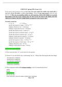 CHEM 102 Spring 2026 Exam 1 &lpar;Version A&rpar; Complete Questions and Verified Answer Key &period;