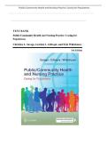 Test Bank for Public&sol;Community Health and Nursing Practice&semi; Caring for Populations 3rd Edition &lpar;F&period;A&period; Davis&comma; 2023&rpar; by Savage&comma; Gillespie and Whitehouse&comma; Isbn no&semi; 9781719647144&comma; all 25 Chapters Covered