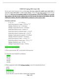 CHEM 102 Spring 2026 Exam 1 &lpar;Version B&rpar; Complete Exam with Verified Answer Key &vert; Comprehensive Chemistry Review &vert; 100&percnt; Correct Solutions&period;